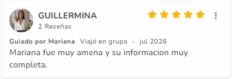 Comentario de un viajero sobre Mariana